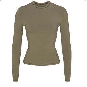 SKIMS Cotton Long Sleeve Tee Shirt